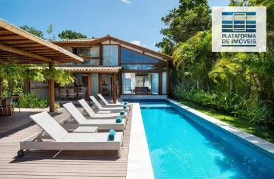 Casa com 6 dormitórios à venda, 520 m² por r$ 11.000.000,00 - condomínio altos de trancoso - trancoso/ba