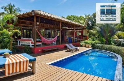 Casa com 4 dormitórios à venda, 300 m² por r$ 8.500.000,00 - condomínio outeiro das brisas - porto seguro/ba