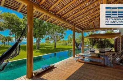Casa com 5 dormitórios à venda, 600 m² por r$ 18.000.000,00 - condomínio altos de trancoso - porto seguro/ba