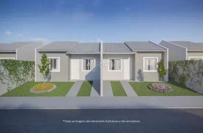 Casa em condomínio fechado com 2 quartos à venda na rua martins follador, 150, campo largo da roseira, são josé dos pinhais, 51 m2 por r$ 301.483