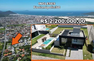 Casa para venda em florianópolis, ingleses do rio vermelho, 4 dormitórios, 2 suítes, 4 banheiros, 4 vagas