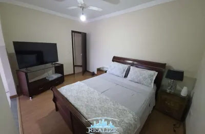 Código 4632 -   aluga casa mobiliada no bairro jardim panorama, 03 quartos com cama queen, sendo 01 suíte com televisão