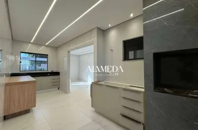 Casa com 3 quartos sendo 1 suíte e armário na cozinha para alugar, 75 m² por r$ 2.650/mês - jardim montecatini - londrina/pr