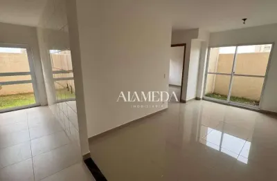 Apartamento com 2 quartos com amplo quintal privativo ao lado da utfpr para alugar, 77 m² por r$ 1.450/mês - acquaville - londrina/pr