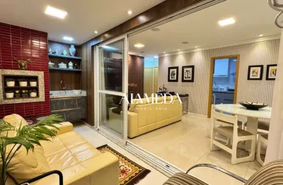 Apartamento mobiliado de alto padrão no trésor residence plaenge na gleba palhano para alugar