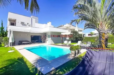 Casa com 1 quarto à venda na rua das caraúnas, 86, jurerê internacional, florianópolis por r$ 6.730.000