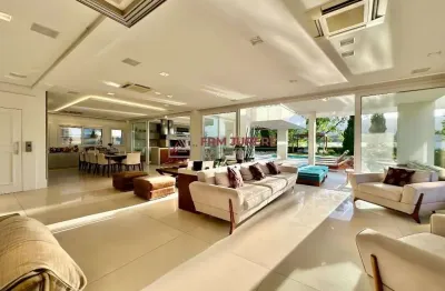 Casa em condomínio fechado com 6 quartos à venda na avenida dos búzios, 2965, jurerê internacional, florianópolis por r$ 16.900.000