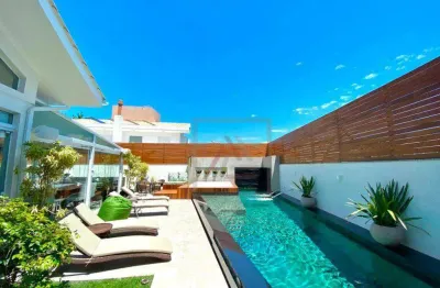 Casa com 5 quartos, sendo 4 suítes à venda, 508 m² por r$ 6.900.000 - jurerê internacional - florianópolis/sc