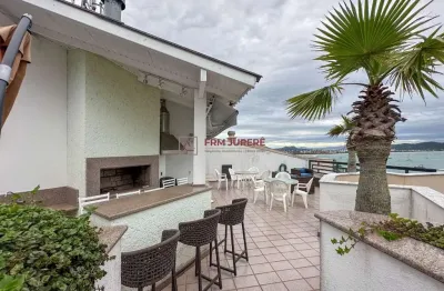 Cobertura com 5 quartos à venda na rodovia tertuliano brito xavier, 2352, canasvieiras, florianópolis por r$ 5.900.000