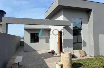 Casas com 03 dormitórios a venda localizadas no bairro monza em colombo por r$429.990,00