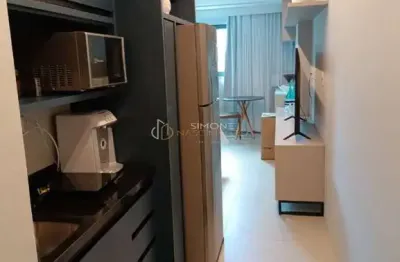 Studio mobiliado à venda com 1 quarto 1banheiro no art studio tem 30m2 em jardim armação-salvador-ba