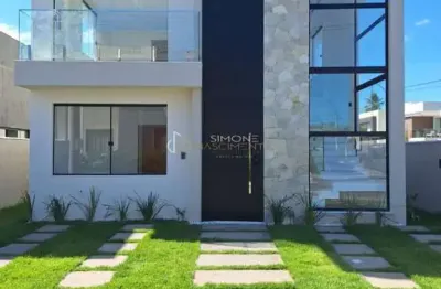 Casa em condomínio fechado com 4 quartos à venda na Rua Sucupió, 63, Abrantes, Camaçari