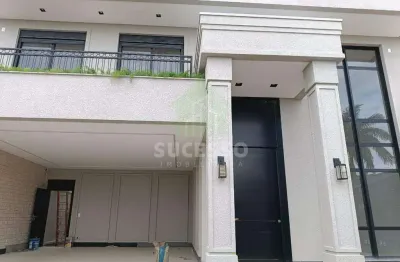 Sobrado neoclássico de alto padrão com 4 suítes e área gourmet – região do lago