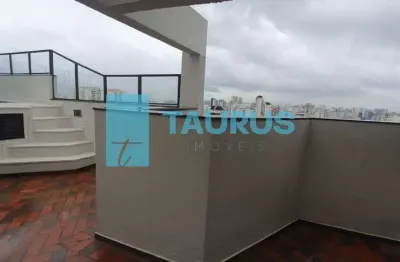Cobertura duplex à venda, 2 dormitórios, 2 vagas, 120m², campo belo.