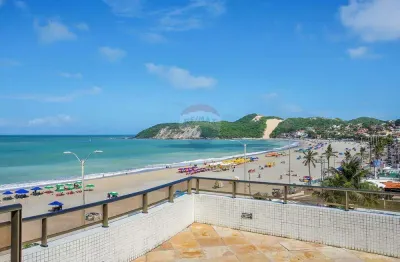 Apartamento garden pé na areia em ponta negra 1 suíte 48m² lazer e segurança 24h