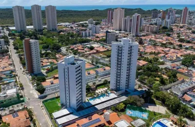 Apartamento em capim macio, 2 quartos com suíte 59m² 1 vaga, lazer completo e segurança 24h