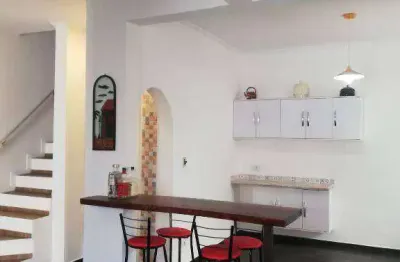 Sobrado com 3 dormitórios , 2 banheiros, 120 m², 4 vagas, aviação em praia grande sp.