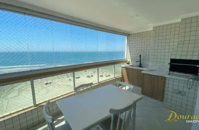 Apto alto padrão 3 dorm(s), sendo3 suíte, 2 vagas, vista frente mar, aviação em praia grande – sp