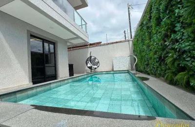 Sobrado alto padrão 3 dormitórios à venda, 140 m² por r$ 1.499.000 - vila guilhermina - praia grande/sp
