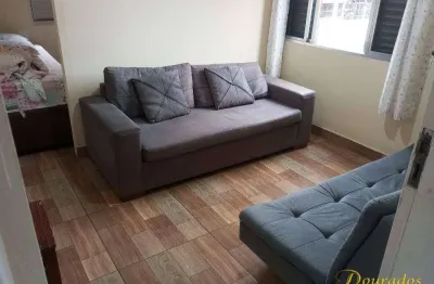 Kit dividida, 33m², 1º andar, 1 vaga, no caiçara em praia grande - sp.