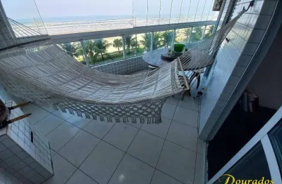 Apartamento de 2 dormitórios, sendo 1 suíte, 86 m², vista frente mar em praia grande sp.