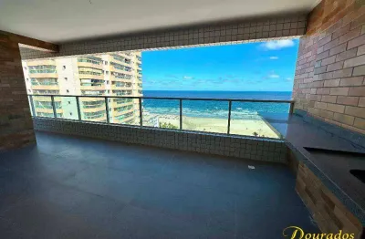 Apartamento novo, 3 dorm(s),  2 suítes, 126 m², vista mar, com financiamento direto, aviação - praia grande