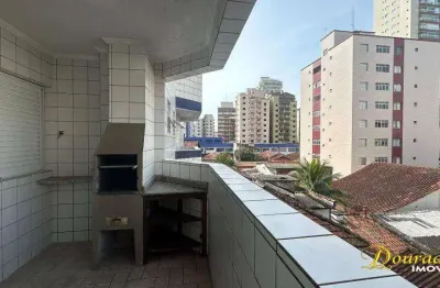 Apartamento 1 dormitório (sendo 1 suíte), churrasqueira na sacada, 55m², 1 vaga, aviação em praia grande sp.