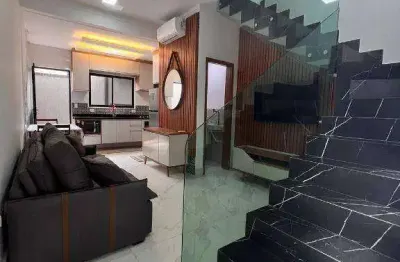 Casa com 2 dormitórios à venda, 55 m² por r$ 330.000,00 - balneário pires - praia grande/sp
