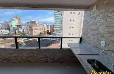 Apto de 1 dormitório com suíte, varanda gourmet e lazer completo no caiçara em praia grande sp.