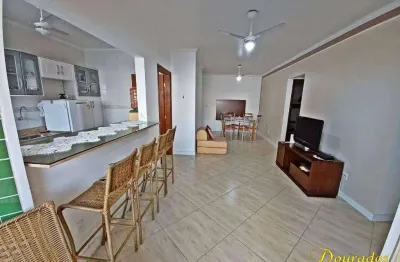 Apto mobiliado de 3 dorm(s), sendo 1 suíte, 2 vagas, sacada com vista mar, guilhermina - praia grande sp.