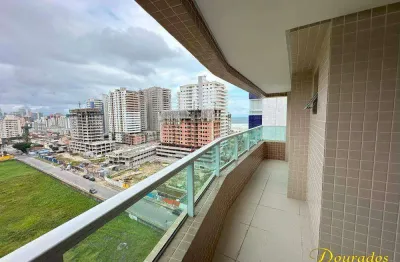 Apto de 3 dorm(s), sendo 3 suítes, 2 vagas, lazer completo com vista mar da aviação em praia grande sp.