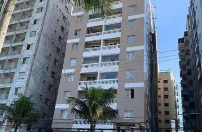 Apto de 2 dormitórios,1 vaga, em prédio frente mar com vista na Aviação em Praia Grande SP.