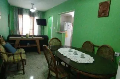 Apto de 1 dormitório com sacada, mobiliado, 46m², aviação em praia grande sp.