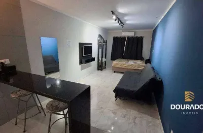 Kitnet com 1 dormitório à venda, 30 m² por r$ 185.000,00 - aviação - praia grande/sp