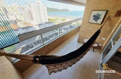 Apartamento de 2 dorm(s), sendo 2 suítes com varanda e vista mar no boqueirão em praia grande sp.