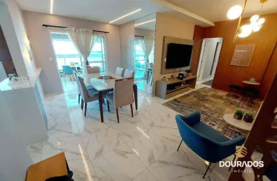 Apartamento de 3 dorm(s), sendo 3 suítes, porteira fechada, boqueirão em praia grande sp.