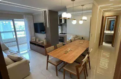 Apto 1 dorm, suíte, 52m², varanda gourmet no boqueirão em praia grande sp.  entrega 07/2025