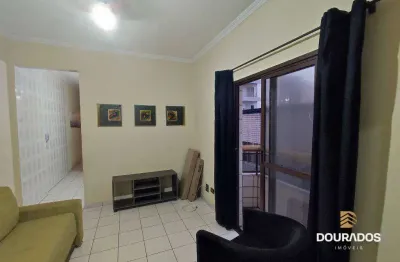 Apartamento de 1 dormitório com sacada na guilhermina em praia grande sp.