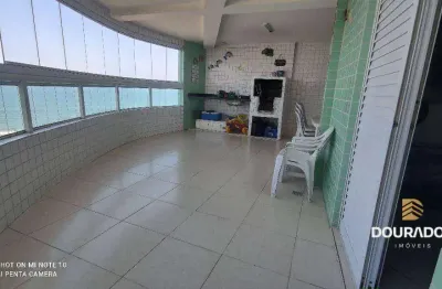 Apartamento de 2 dorm(s), sendo 1 suíte, mobiliado, vista frente mar em praia grande sp.