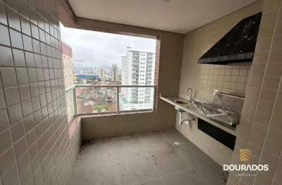 Apartamento 2 dorm(s), sendo 1 suíte, com varanda gourmet,  novo na aviação em praia grande sp.