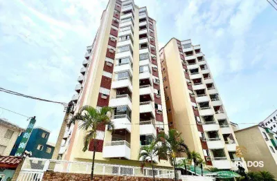 Apartamento 1 dormitório com sacada gourmet na guilhermina em praia grande sp.