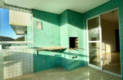 Apartamento de 2 dorm(s) sendo 1 suíte com sacada gourmet no Forte em Praia Grande SP.