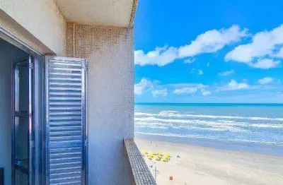 Apartamento de 2 dormitórios transformado em 1 quarto com vista mar na ocian em praia grande sp.