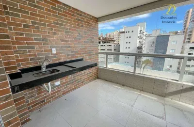 Apartamento 02 dormitórios (sendo 01 suíte), com sacada no canto do forte em praia grande sp.