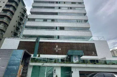Apartamento de dormitórios, sendo 1 suíte com varanda gourmet no forte em praia grande sp.