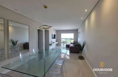 Apartamento 3 dormitórios, sendo 1 suíte, mobiliado, com vista frente mar na Aviação em Praia Grande SP.