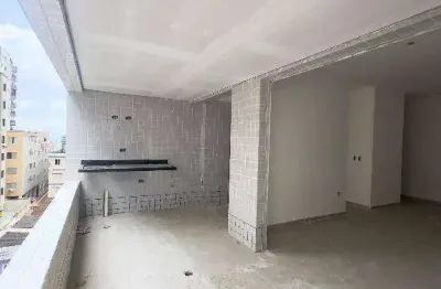 Apartamento em construção de 2 dormitórios, sendo 2 suítes, com varanda gourmet na Aviação em Praia Grande SP.