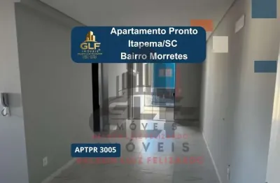 Apartamento novo a 400m do mar na cidade de itapema/sc no bairro morretes, com 2 suítes e 2 vagas de garagem. ótimo investimento!.