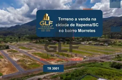 Terreno a venda na cidade de itapema/sc no bairro morretes, com metragem de 400 m² sendo 20 x 40
