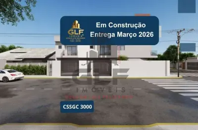 Casa sobrado em construção na cidade de itapema/sc, no bairro alto são bento, com 69,20m², 2 suítes e 1 vaga de garagem. ótimo investimento!